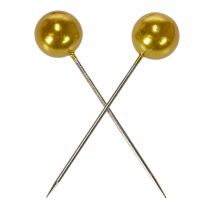 Artikel Perlkopfnadeln Kunststoff Gold Ø20mm Länge 90mm für Floristik