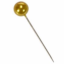 Artikel Perlkopfnadeln Kunststoff Gold Ø20mm Länge 90mm für Floristik