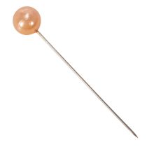 Artikel Perlkopfnadeln aus Metall und Kunststoff Orange Ø10mm 60mm für Floristik und Bastelprojekte