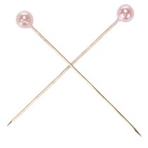 Artikel Perlkopfnadeln Metall Kunststoff Rosa Ø4mm 4cm 150 Stück