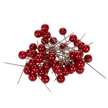 Artikel Perlkopfnadeln Rot Ø10mm 60mm Deko-Nadeln Kunststoff-Metall 50 Stück