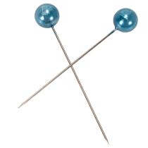 Artikel Perlkopfnadeln Türkis Kunststoff Metall Ø10mm 60mm 50 Stück
