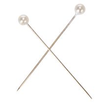 Artikel Stecknadeln mit Kunststoff-Perlenkopf Weiß Ø4mm 40mm 150 Stück