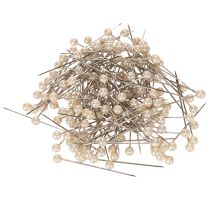 Artikel Perlkopfnadeln Kunststoff Metall Ø4mm 40mm Champagner 150 Stück
