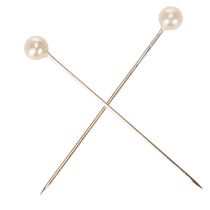 Artikel Perlkopfnadeln Kunststoff Metall Ø4mm 40mm Champagner 150 Stück
