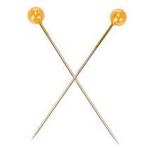 Artikel Perlkopfnadeln Orange Metall Ø4mm Länge 40mm 100 Stück