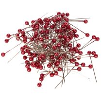 Artikel Perlkopfnadeln Metall Rot Ø4mm 40mm 150 Stück für Floristik
