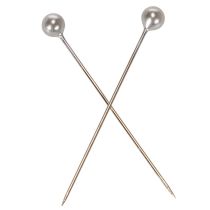 Artikel Perlkopfnadeln Silber Ø 4 mm Länge 40 mm 150 Stück Floristik und Dekoration