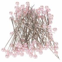Artikel Perlkopfnadeln Kunststoff und Metall 6mm Ø 65mm Rosa für Dekoration und Floristik
