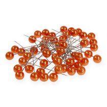 Artikel Perlkopfnadeln Orange Ø10mm 60mm