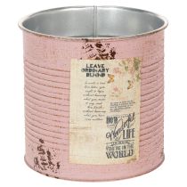 Artikel Pflanzdose Altrosa Deko-Dose Metall Vintage Ø15,5cm H15cm