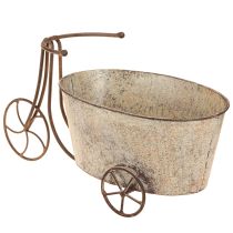 Artikel Pflanzgefäß Fahrrad Metall Rost Grau 34×16×18cm für Innen- und Außendekoration