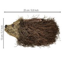 Artikel Pflanzgefäß Igel aus Reben Braun 22x25cm für Innen- und Außendekoration
