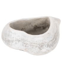 Artikel Dekoschale Herzform aus Steinguss, grau, 19 cm