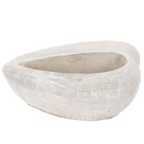 Artikel Pflanzschale Herz aus Steinguss 17 cm Grau