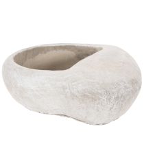 Artikel Pflanzschale Herz aus Steinguss 17 cm Grau