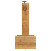 Artikel Pflanzkasten Holz Brunnenoptik Natur Rostoptik L15,5cm