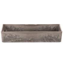Artikel Rechteckiges Dekotablett Kunststoff 23x8x5cm Anthrazit