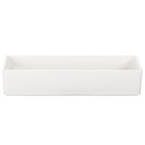 Artikel Rechteckiges Kunststofftablett mit Griffen 32 cm Hellgrau