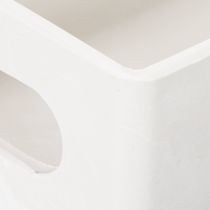 Artikel Rechteckiges Kunststofftablett mit Griffen 32 cm Hellgrau