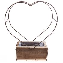 Artikel Pflanzkasten-Set Holz Herz Rostoptik 41cm und 39cm