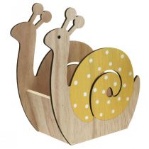 Pflanzkasten Schnecken Holz Übertopf Holzschnecke 19cm 2St