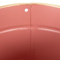 Artikel Pflanzkübel Metall Blumentopf Ø13cm H12cm 4er-Set in Gold und Pastellfarben
