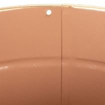 Artikel Pflanzkübel Metall Blumentöpfe Ø17cm H14,5cm 4er-Set Pastellfarben mit Goldrand