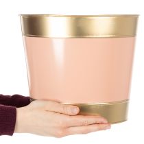 Artikel Pflanzkübel Set Metall Ø26cm H22cm Pastellfarben 4 Stück Innenbereich