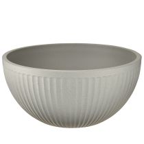 Artikel Pflanzkübel Kunststoff Grau meliert Schale mit Rillen Ø30cm