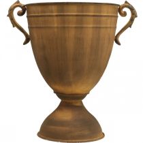 Artikel Pflanzkübel Rost Optik Pokalvase Metall Ø22,5cm H32,5cm