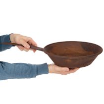 Artikel Pflanzschale Metall Rost-Optik mit Griff Ø31cm für Innen- und Außendekoration
