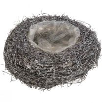 Artikel Pflanzkorb Reben Weiß Gewaschen Ø20cm H8cm Deko Schale