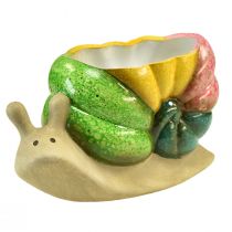 Artikel Deko Schnecke Pflanztopf Keramik Blumentopf Bunt 19×8,5×11cm