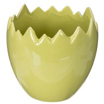 Artikel Keramik-Blumentopf Osterei-Motiv 10 cm in Gelb, Grün und Orange, 3er-Set