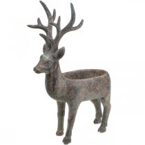 Pflanztopf Hirsch Deko Rentier Blumentopf H39,5cm
