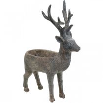 Pflanztopf Hirsch Deko Rentier Blumentopf H39,5cm