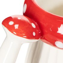 Artikel Tasse aus Keramik im Fliegenpilz-Design, 10 cm, rot-weiß