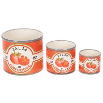Artikel Dekorative Keramik Pflanzgefäße im Tomaten-Design, 3er-Set, 14 cm