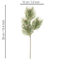 Artikel Künstliche Kiefernzweige, dekorativer Bund, 39 cm, grün, 6 Stück für Innenbereich