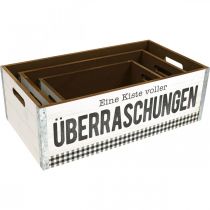 Artikel Dekokiste Set mit Aufschrift für Weihnachtsdeko und Geschenke