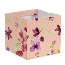 Artikel Papiertasche 12cm x 12cm Rosa mit Muster 8St