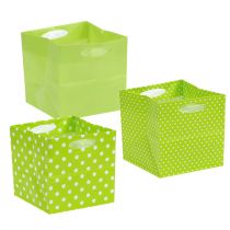 Plastik Tasche 12cm x 12cm x 12cm Grün sort. 12St