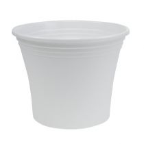 Artikel Plastik Topf „Irys“ Weiß Ø22cm H18cm, 1St