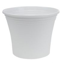 Artikel Plastik Topf „Irys“ Weiß Ø29cm H24cm, 1St