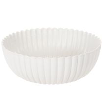 Artikel Schale Dekoschale geriffelt Kunststoff 25cm Weiß