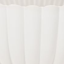 Artikel Schale Dekoschale geriffelt Kunststoff 25cm Weiß