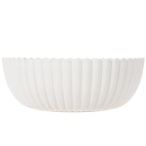 Artikel Schale Dekoschale geriffelt Kunststoff 25cm Weiß