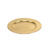 Artikel Plastikteller Ø 25 cm Gold mit Blattgold-Effekt