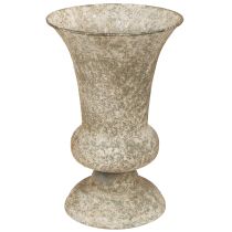 Artikel Pokalvase Metall Antik Deko Vase Fuß Ø16,5cm H24cm